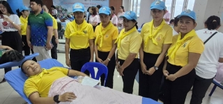 ร่วมกิจกรรมจิตอาสาบริจาคโลหิต เนื่องในโอกาสวันเฉลิมพระชนมพรรษา สมเด็จพระนางเจ้าสุทิดา พัชรสุธาพิมลลักษณ พระบรมราชินี