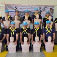 กิจกรรมอบรมในหัวข้อการปฐมพยาบาลเบื้องต้น การช่วยฟื้นคืนชีพขั้นพื้นฐาน